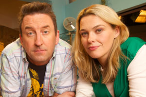 Not Going Out. Image shows from L to R: Lee (Lee Mack), Lucy (Sally Bretton). Copyright: Avalon Television / Arlo Productions Not Going Out. Image shows from L to R: Lee (Lee Mack), Lucy (Sally Bretton). Copyright: Avalon Television / Arlo Productions