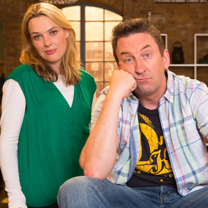 Not Going Out. Image shows from L to R: Lucy (Sally Bretton), Lee (Lee Mack). Copyright: Avalon Television / Arlo Productions