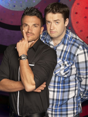 Odd One In. Image shows from L to R: Peter Andre, Jason Manford. Copyright: Zeppotron