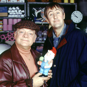Only Fools And Horses. Image shows from L to R: Del (David Jason), Rodney (Nicholas Lyndhurst). Copyright: BBC