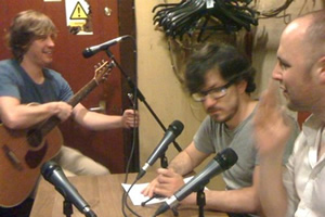 Pappy's Bangers and Mash. Image shows from L to R: Ben Clark, Matthew Crosby, Tom Parry