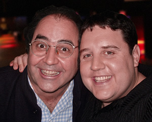 Peter Kay - In Conversation. Image shows from L to R: Danny Baker, Peter Kay