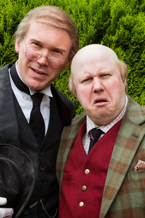 Pompidou. Image shows from L to R: Hove (Alex Macqueen), Pompidou (Matt Lucas). Copyright: John Stanley Productions