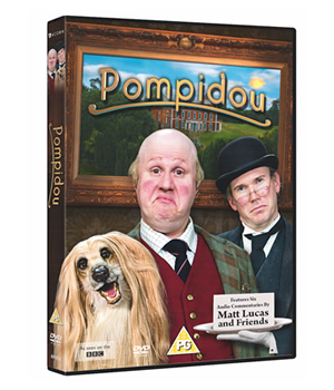 Pompidou. Image shows from L to R: Pompidou (Matt Lucas), Hove (Alex Macqueen). Copyright: John Stanley Productions Pompidou. Image shows from L to R: Pompidou (Matt Lucas), Hove (Alex Macqueen). Copyright: John Stanley Productions