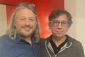 RHLSTP with Richard Herring. Image shows left to right: Richard Herring, Peter Baynham