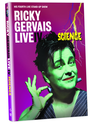 Ricky Gervais Live IV: Science DVD. Copyright: Universal Pictures