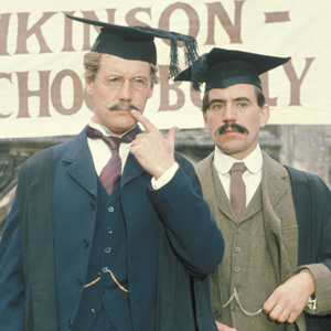 Ripping Yarns. Image shows from L to R: The Headmaster (Michael Palin), Mr. Ellis (Terry Jones). Copyright: BBC