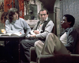 Rising Damp. Image shows from L to R: Alan Moore (Richard Beckinsale), Rupert Rigsby (Leonard Rossiter), Philip Smith (Don Warrington). Copyright: Yorkshire Television