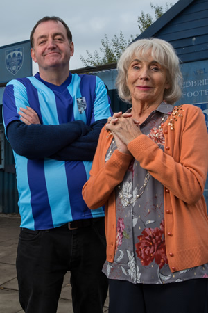 Rovers. Image shows from L to R: Pete Mott (Craig Cash), Doreen Bent (Sue Johnston)