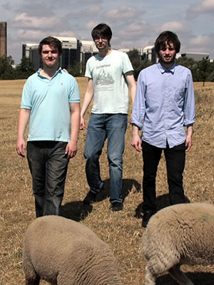 Sheeps. Image shows from L to R: Alastair Roberts, Daran Johnson, Liam Williams