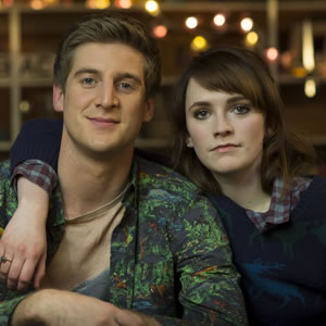 Siblings. Image shows from L to R: Dan (Tom Stourton), Hannah (Charlotte Ritchie). Copyright: Bwark Productions