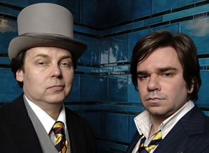 Snuff Box. Image shows from L to R: Rich Fulcher, Matt Berry. Copyright: BBC