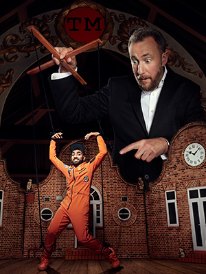 Taskmaster. Image shows from L to R: Mawaan Rizwan, Alex Horne. Copyright: Avalon Television