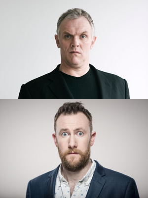 Taskmaster. Image shows from L to R: Greg Davies, Alex Horne