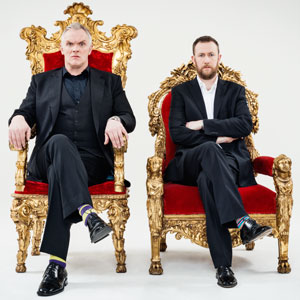 Taskmaster. Image shows from L to R: Greg Davies, Alex Horne. Copyright: Avalon Television Taskmaster. Image shows from L to R: Greg Davies, Alex Horne. Copyright: Avalon Television