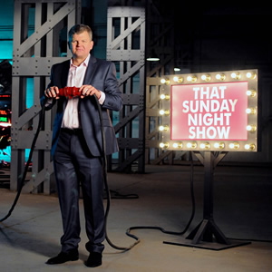 That Sunday Night Show. Adrian Chiles. Copyright: Avalon Television