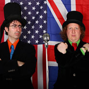 The Bugle - John Oliver and Andy Zaltzman. Image shows from L to R: John Oliver, Andy Zaltzman. Copyright: Avalon Television / BBC