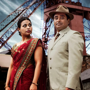 The Indian Doctor. Image shows from L to R: Kamini Sharma (Ayesha Dharker), Dr. Prem Sharma (Sanjeev Bhaskar). Copyright: Rondo / Avatar