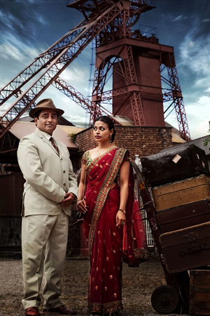 The Indian Doctor. Image shows from L to R: Dr. Prem Sharma (Sanjeev Bhaskar), Kamini Sharma (Ayesha Dharker). Copyright: Rondo / Avatar