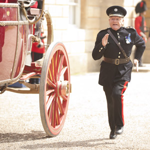 The Royal Bodyguard. Captain Guy Hubble (David Jason). Copyright: Hat Trick Productions / Busby Productions