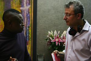 United We Fall. Image shows from L to R: Kwasi 'Modo' Amoako (Matthew Avery), Gary Sinyor. Copyright: Magnet Films