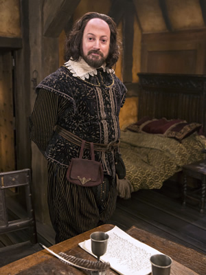 Upstart Crow. Will Shakespeare (David Mitchell). Copyright: BBC