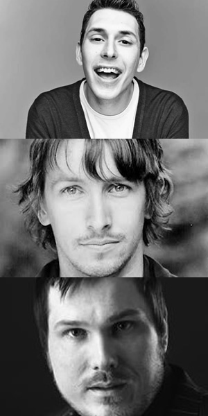 Way To Go. Image shows from L to R: Scott (Blake Harrison), Joey (Ben Heathcote), Cozzo (Marc Wootton). Copyright: BBC