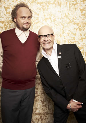 Whatever Happened To Harry Hill?. Image shows from L to R: Big Brother Alan (Al Murray), Harry Hill. Copyright: Lucky Features