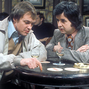 Whatever Happened To The Likely Lads?. Image shows from L to R: Terry Collier (James Bolam), Bob Ferris (Rodney Bewes). Copyright: BBC