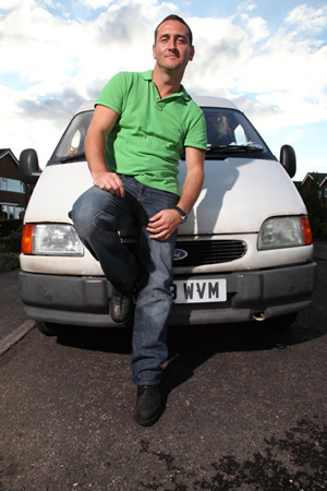 White Van Man. Ollie (Will Mellor). Copyright: ITV Studios