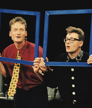 Whose Line Is It Anyway?. Image shows from L to R: Ryan Stiles, Greg Proops. Copyright: Hat Trick Productions
