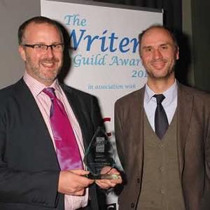 Writers' Guild Of Great Britain Awards. Image shows from L to R: Sam Bain, Jesse Armstrong