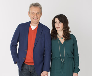 You, Me & Them. Image shows from L to R: Ed Walker (Anthony Head), Lauren Grey (Eve Myles). Copyright: Hat Trick Productions