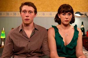 A Guide To Second Date Sex. Image shows from L to R: Ryan (George MacKay), Laura (Alexandra Roach)