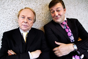 Absolute Power. Image shows from L to R: Martin McCabe (John Bird), Charles Prentiss (Stephen Fry). Copyright: BBC