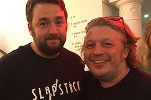 Image shows from L to R: Jason Manford, Richard Herring