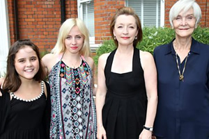 All Those Women. Image shows from L to R: Emily (Lucy Hutchinson), Jen (Sinead Matthews), Maggie (Lesley Manville), Hetty (Sheila Hancock). Copyright: BBC