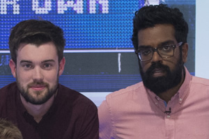 A League Of Their Own. Image shows from L to R: Jack Whitehall, Romesh Ranganathan. Copyright: CPL Productions