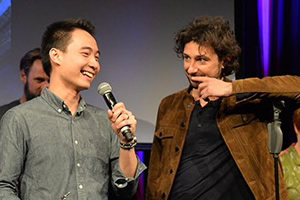 Amused Moose Laugh Off 2016. Image shows from L to R: Nigel Ng, Alex Zane. Copyright: Amused Moose