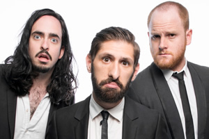 Aunty Donna. Image shows from L to R: Zachary Ruane, Mark Bonanno, Broden Kelly, Aunty Donna