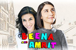 Beena And Amrit. Image shows from L to R: Amrit (Shobna Gulati), Beena (Priya Hall)