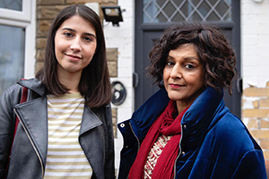 Beena And Amrit. Image shows from L to R: Beena (Priya Hall), Mother (Meera Syal)