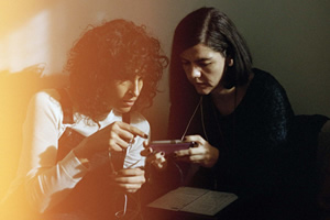 The Bisexual. Image shows from L to R: Leila (Desiree Akhavan), Cecilia Frugiuele