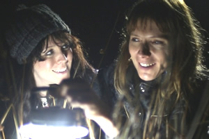 Black Mountain Poets. Image shows from L to R: Lisa Walker (Alice Lowe), Claire Walker (Dolly Wells)