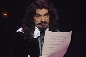 Blackadder. Lord Blackadder (Rowan Atkinson). Credit: ITV