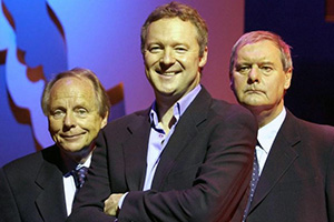 Bremner, Bird And Fortune. Image shows left to right: John Bird, Rory Bremner, John Fortune