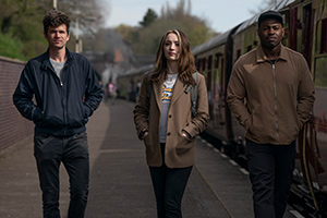 British As Folk. Image shows from L to R: Ivo Graham, Fern Brady, Darren Harriott. Copyright: STV Productions