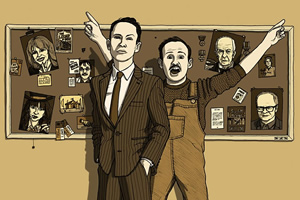 The Casebook Of Max And Ivan. Image shows from L to R: Max (Max Olesker), Ivan (Ivan Gonzalez)