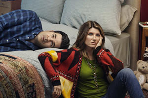 Catastrophe. Image shows from L to R: Rob (Rob Delaney), Sharon (Sharon Horgan). Copyright: Avalon Television