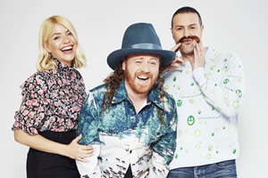 Celebrity Juice. Image shows from L to R: Holly Willoughby, Leigh Francis, Paddy McGuinness